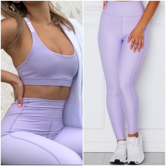 White Fox Boutique Lilac Athletic Set